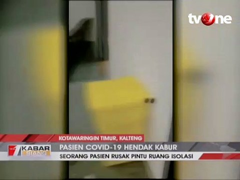 Rusak Pintu Ruang Isolasi, Pasien Covid-19 Hendak Kabur