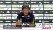 Manuel Pellegrini tras el partido frente al Valladolid