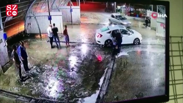 İlk önce dövdüler, sonra kaçırdı...O anlar kamerada