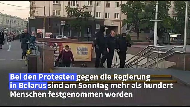 Mehr als hundert Festnahmen bei Protesten in Belarus