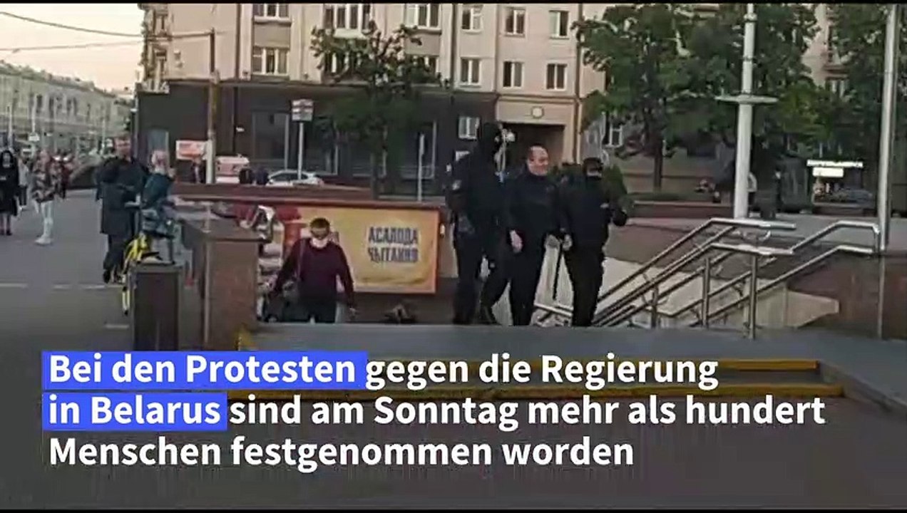 Mehr als hundert Festnahmen bei Protesten in Belarus