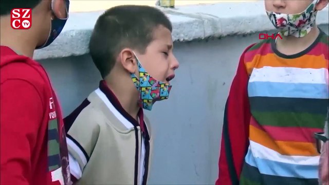 Çanakkale'de okula yalnız giren Emir ağlayarak dışarı çıktı