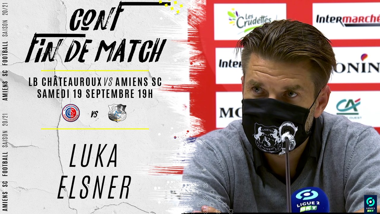 Conférence de presse fin de match :  LB Châteauroux - Amiens SC,  Luka Elsner.