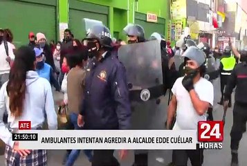 Ate: comerciantes ambulantes se niegan a dejar los espacios públicos