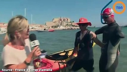 Sans bras, il parcourt 180 km à la nage !