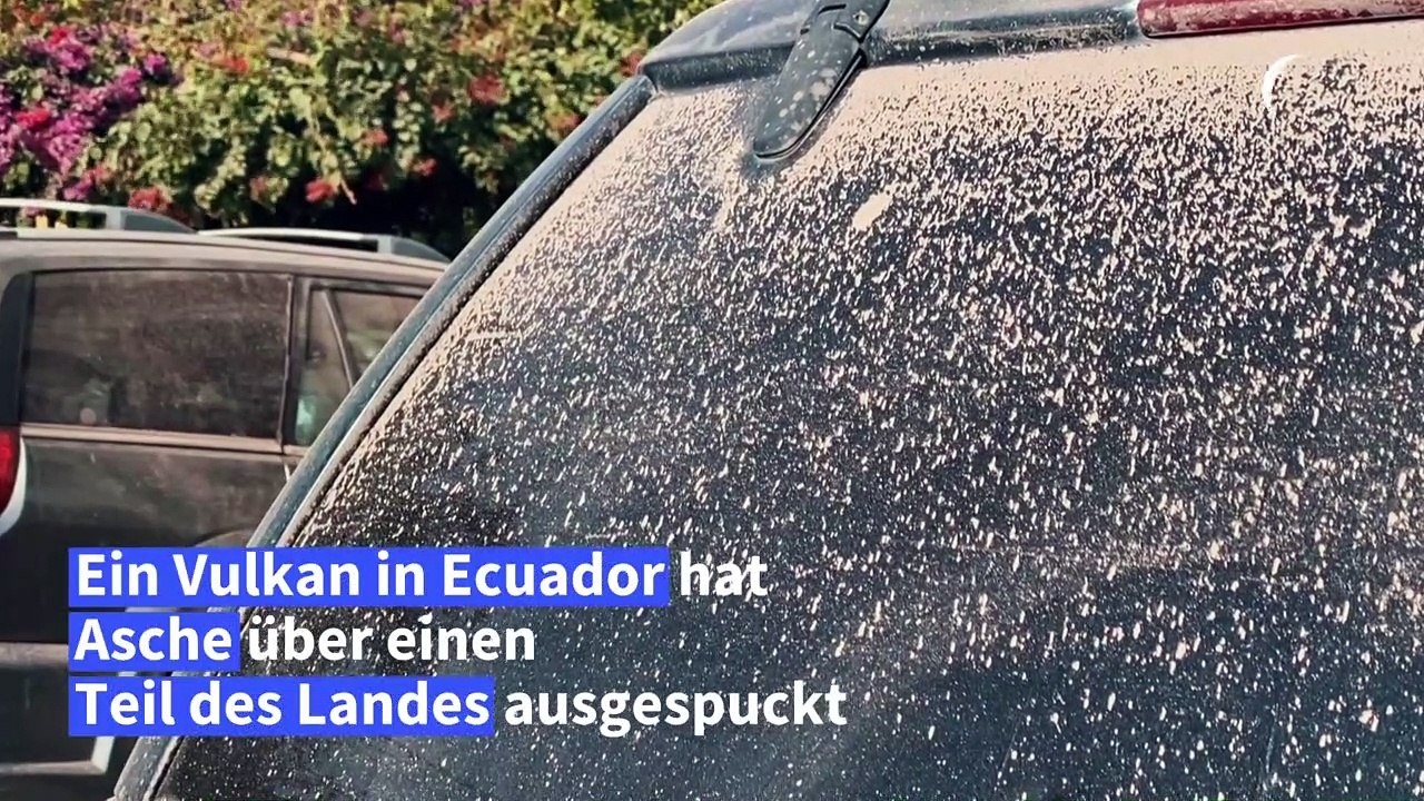 Ecuadorianischer Vulkan spuckt Asche