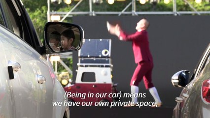 South Koreans defy virus to attend drive-in circus