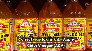 5 Health Benefits of Apple Cider Vinegar & Correct way to drink it