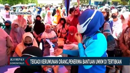 Terjadi Kerumunan Orang, Penerima Bantuan UMKM Ditertibkan