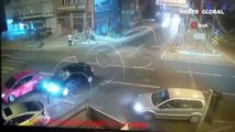 Bursa'da akılalmaz görüntü! Otomobilinin üzerine çıkan saldırganı, karakola kaputta götürdü