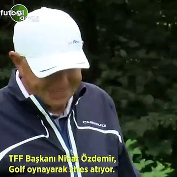 Nİhat Özdemir, Golf oynayarak stres atıyor