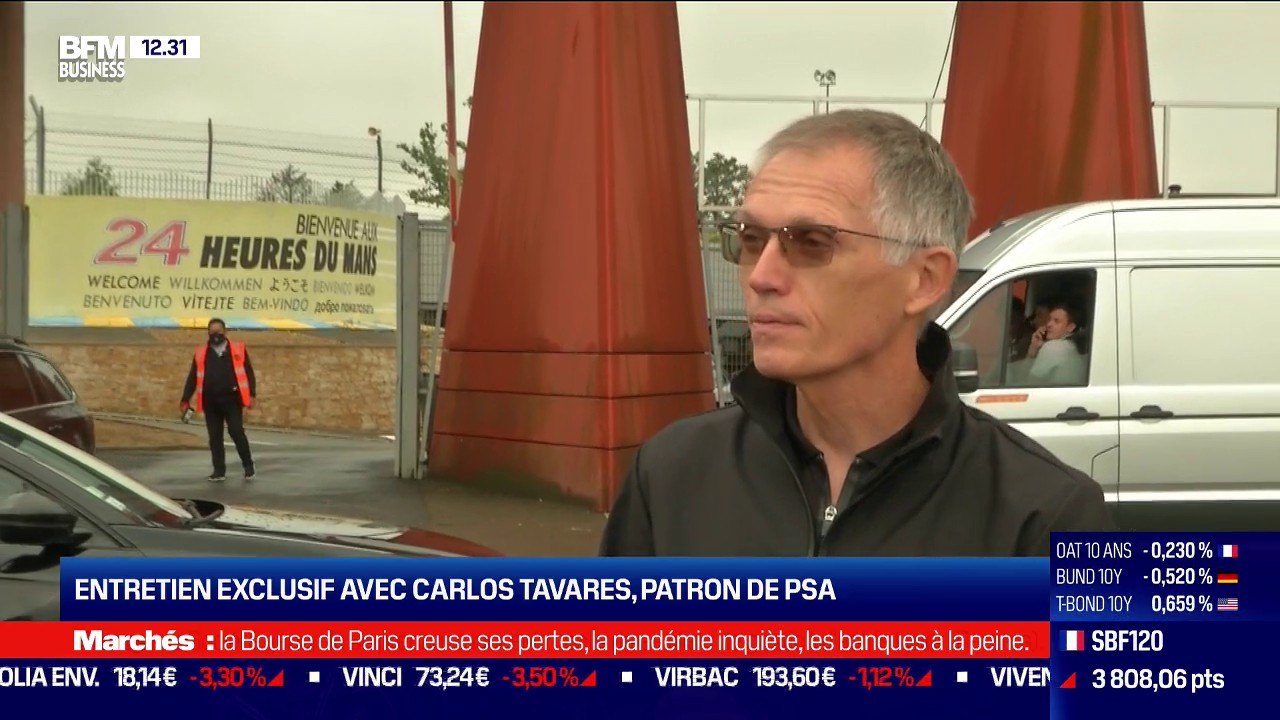 Voitures électriques, émissions de CO2 ... Carlos Tavares, patron de PSA répond en exclusivité à BFM Business