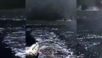 Film değil gerçek! İtalya'da volkanik patlamadan böyle kaçtılar