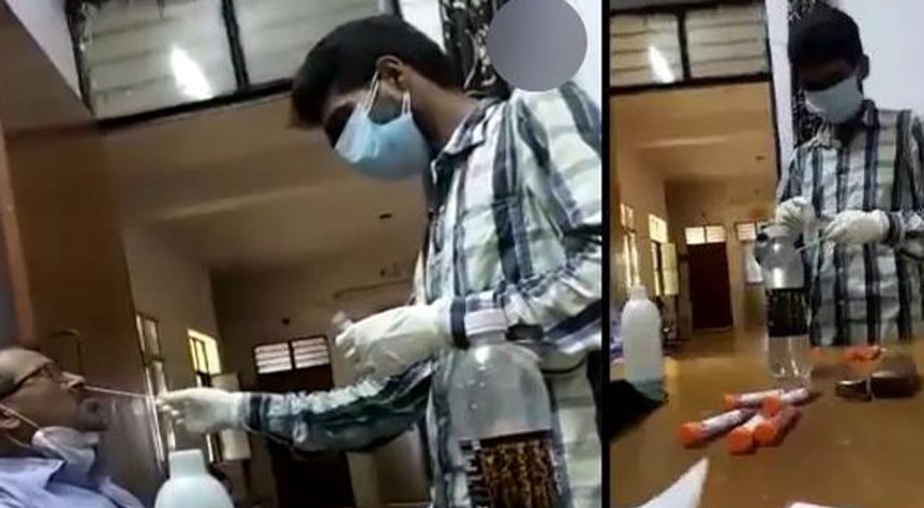 कोरोना टेस्ट का टारगेट पूरा करने के लिए डॉक्टर ने दिए अपने ही 15 सैंपल, फर्जीवाड़े का वीडियो वायरल