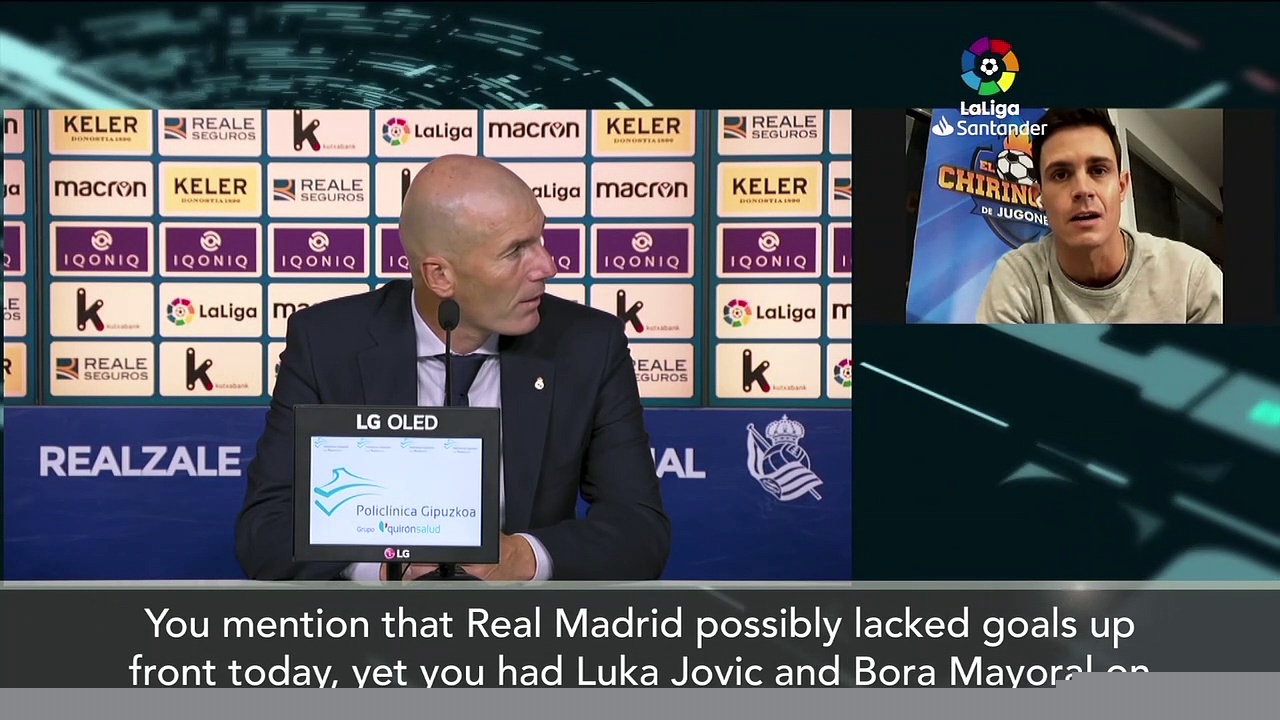 Zidane denies having issue with Jovic after draw with Real Sociedad