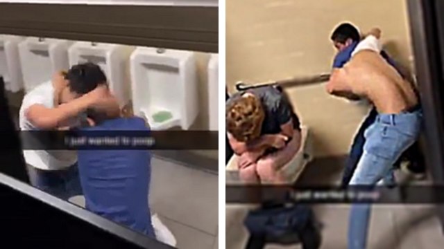 Une visite surprise alors qu'il pose une pêche