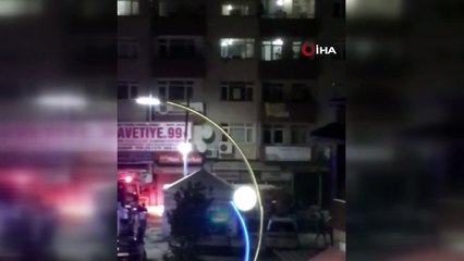 Sakarya’da binanın 4’üncü katından böyle atlamış