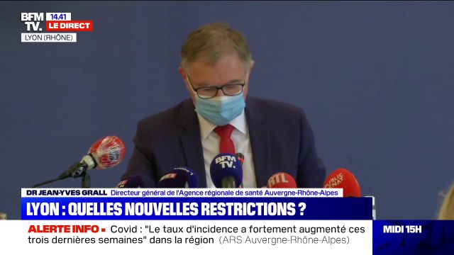Covid en Auvergne-Rhône-Alpes: le directeur de l'ARS Auvergne-Rhône-Alpes note une tension du système de soin