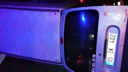 Kontrolden çıkan araç takla attı: 2 yaralı
