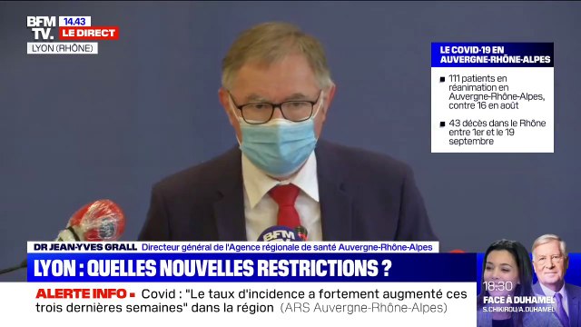 Covid en Auvergne-Rhône-Alpes: le directeur général de l'ARS évoque un possible plan blanc territorial