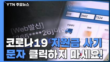 "코로나19 지원금 사기 문자 클릭하지 마세요" / YTN