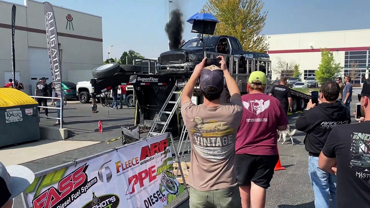 Engine Explosion Blows Truck Apart