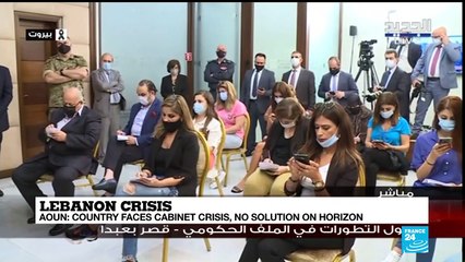 Aoun says Lebanon faces cabinet crisis, no solution on horizon