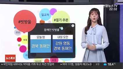 [날씨트리] 내일도 큰 일교차, 건강 유의…오전 동해안 빗방울