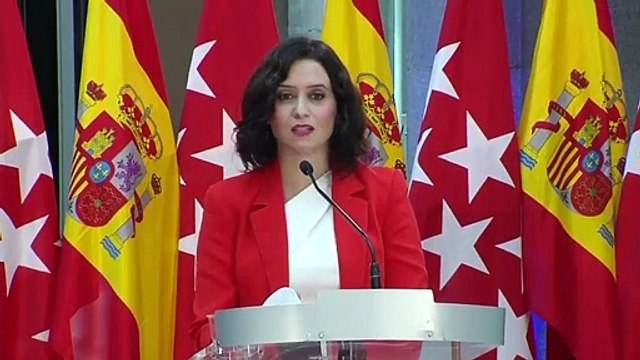 Ayuso pide ahora desarrollar acciones conjuntas con el Gobierno Central