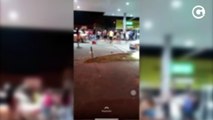 Baile e aglomeração em posto de combustíveis em Vila Velha