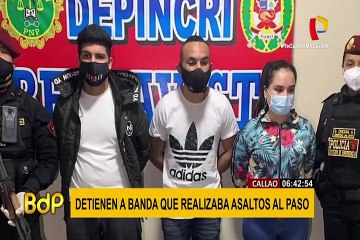 Callao: cae presunta banda que cometía robos al paso
