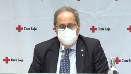 Quim Torra pide a los catalanes que no viajen a Madrid