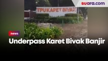 Jakarta Diguyur Hujan, Karet Bivak Banjir, Lalin Macet Parah