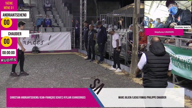 16e ANDRIANTSEHENO vs CHAUDIER : International à pétanque de RUOMS septembre 2020