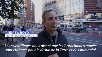 Une "horloge climatique" géante à New York pour alerter sur le réchauffement