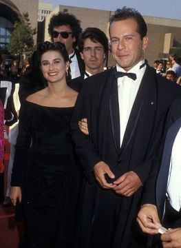 Demi Moore Just Shared a Throwback Photo of Her and Bruce Willis at Their First Emmys Red Carpet