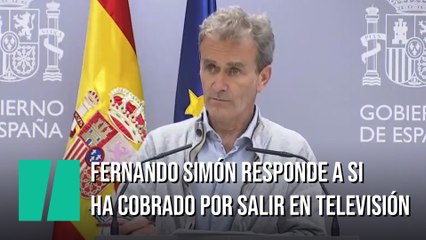 Fernando Simón responde a si ha cobrado por salir en televisión
