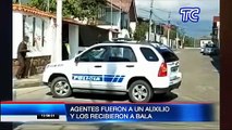 Tiroteo en Cuenca dejó un policía herido y un civil detenido