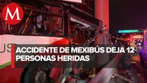 Choca Mexibús en la carretera México-Pachuca; hay 11 lesionados