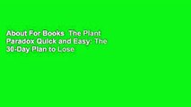 About For Books  The Plant Paradox Quick and Easy: The 30-Day Plan to Lose Weight, Feel Great, and