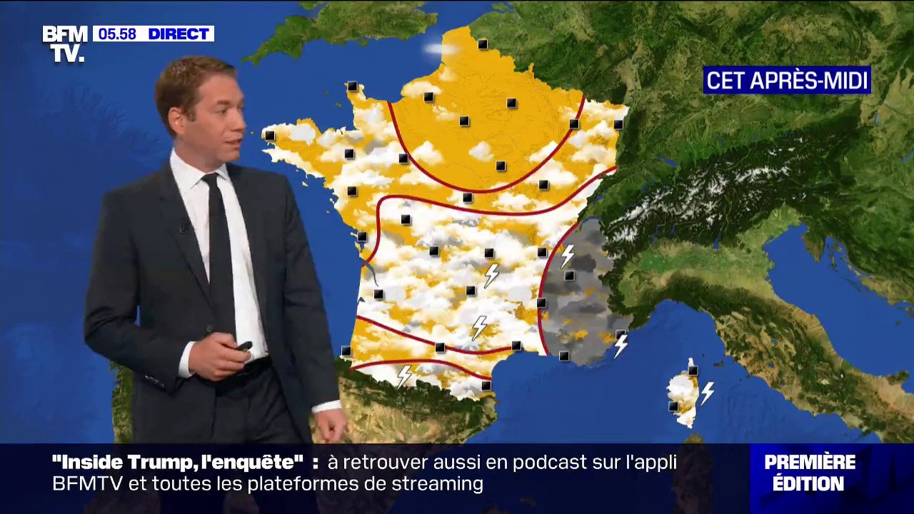 Un temps encore ensoleillé au nord et plus instable dans le sud ce mardi