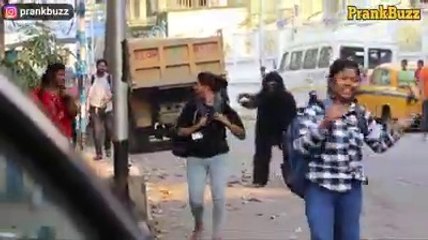 Gorilla Attack Prank on Girls