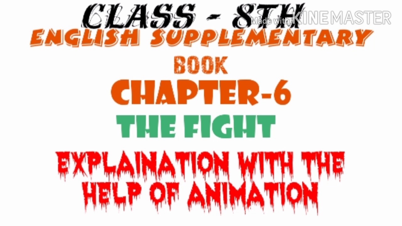 Class 8thEnglish supplemantry book all chapter wit