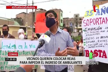 Comas: vecinos y ambulantes enfrentados por colocación de rejas en calle