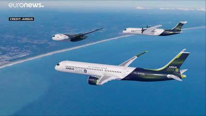 شاهد: "إيرباص" تعرض 3 نماذج من "طائرة المستقبل" التي تعمل بالهيدروجين