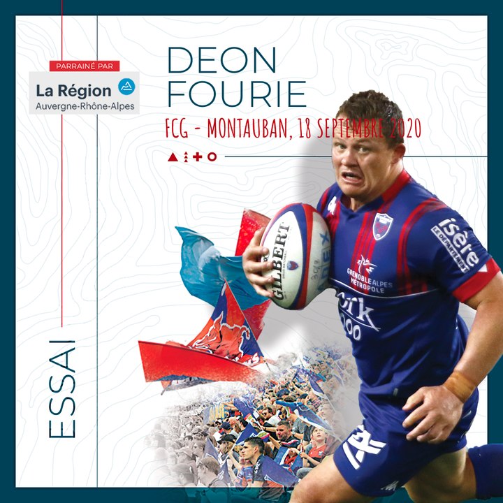 L'essai de Deon Fourie contre Montauban, saison 2020-2021