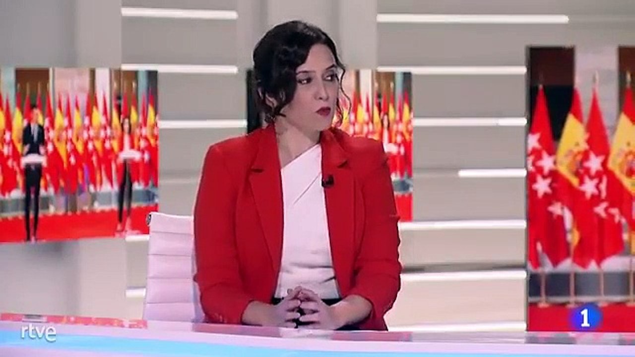 Entrevista a Isabel Díaz Ayuso en el Telediario de TVE