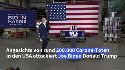 200.000 Corona-Tote: Biden spricht von "tragischem Meilenstein"