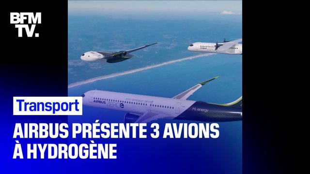 À quoi ressemblera l'avion du futur? Airbus dévoile trois concepts d'avions de ligne zéro émission pour 2035