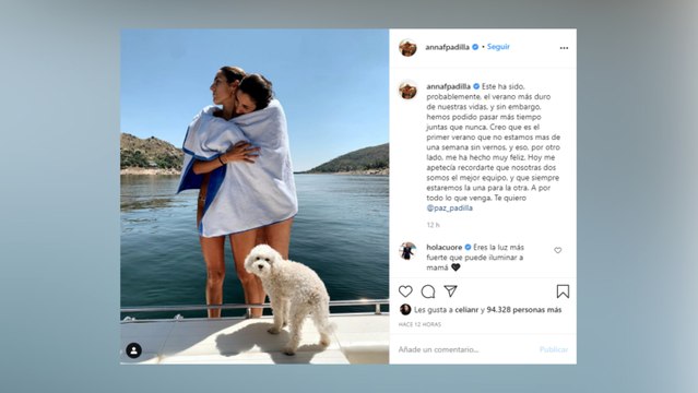 Paz Padilla recibe una inyección de fuerza y amor de la persona más importante de su vida